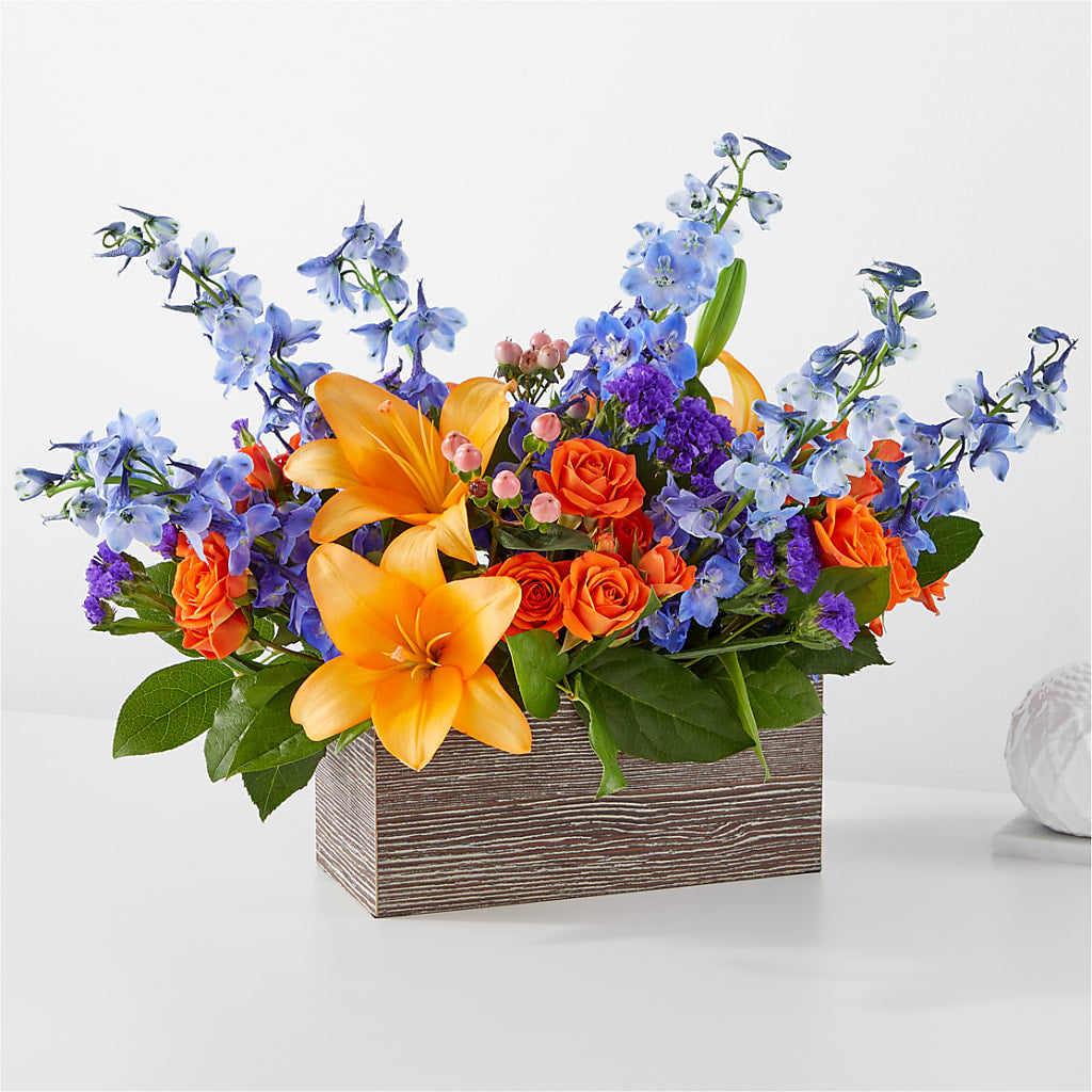 Radiant Citrus Box Bouquet – Happy Events By Euna, Metuchen NJ