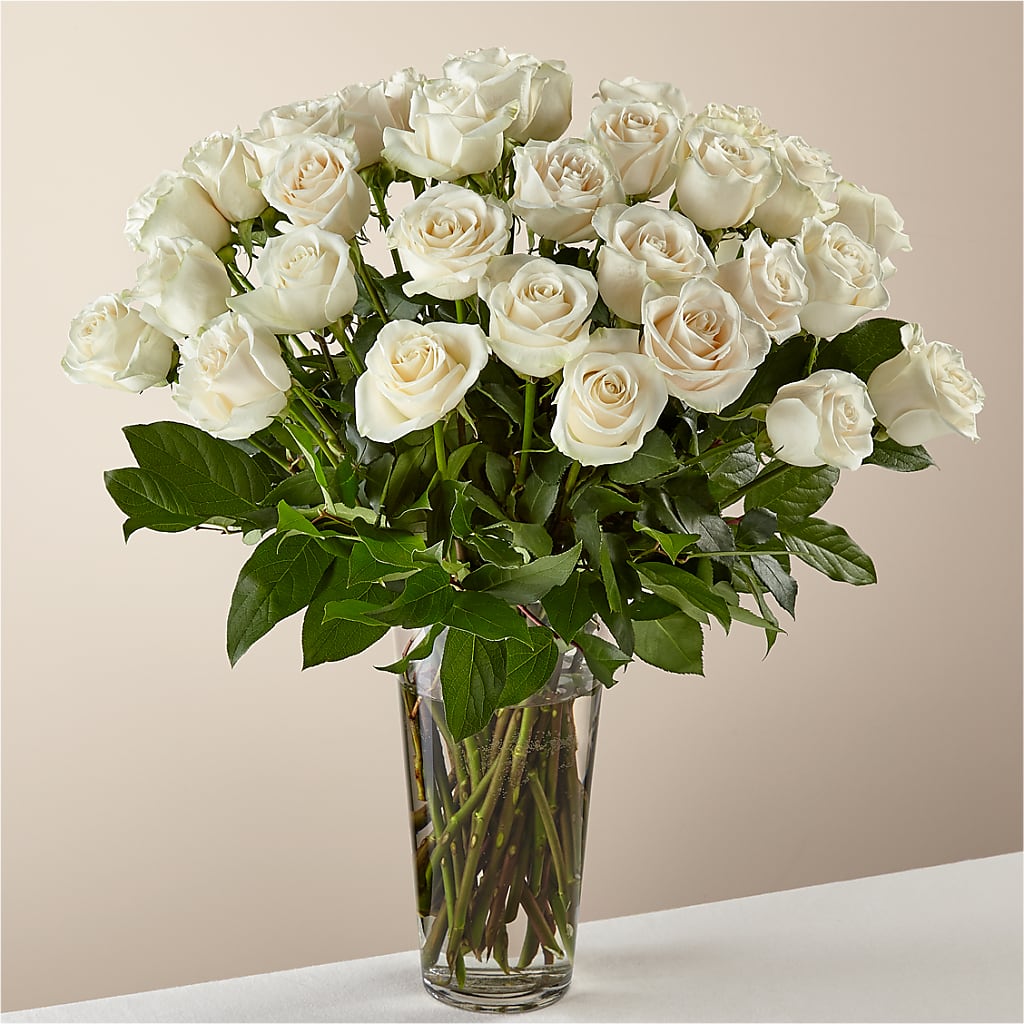 Long Stem White Rose Bouquet – Happy Events By Euna, Metuchen NJ