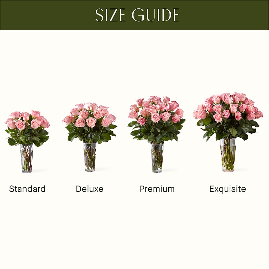 Long Stem Pink Rose Bouquet – Happy Events By Euna, Metuchen NJ