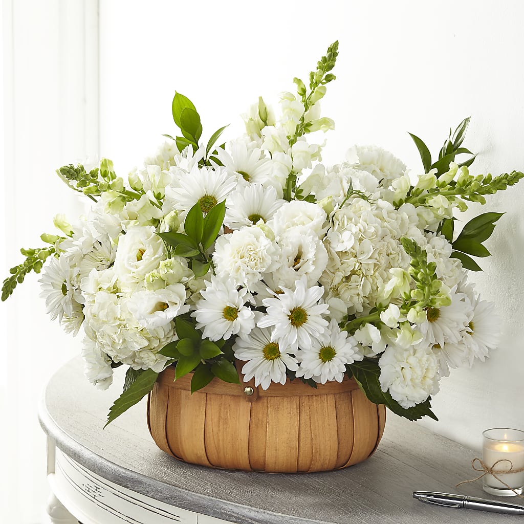 Pure Ivory Basket – Happy Events By Euna, Metuchen NJ