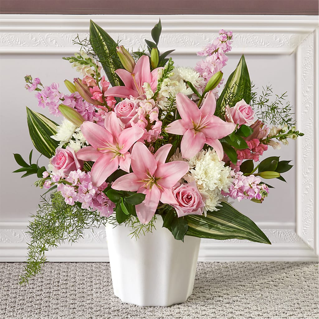 Simply Serene Floor Basket – Happy Events By Euna, Metuchen NJ