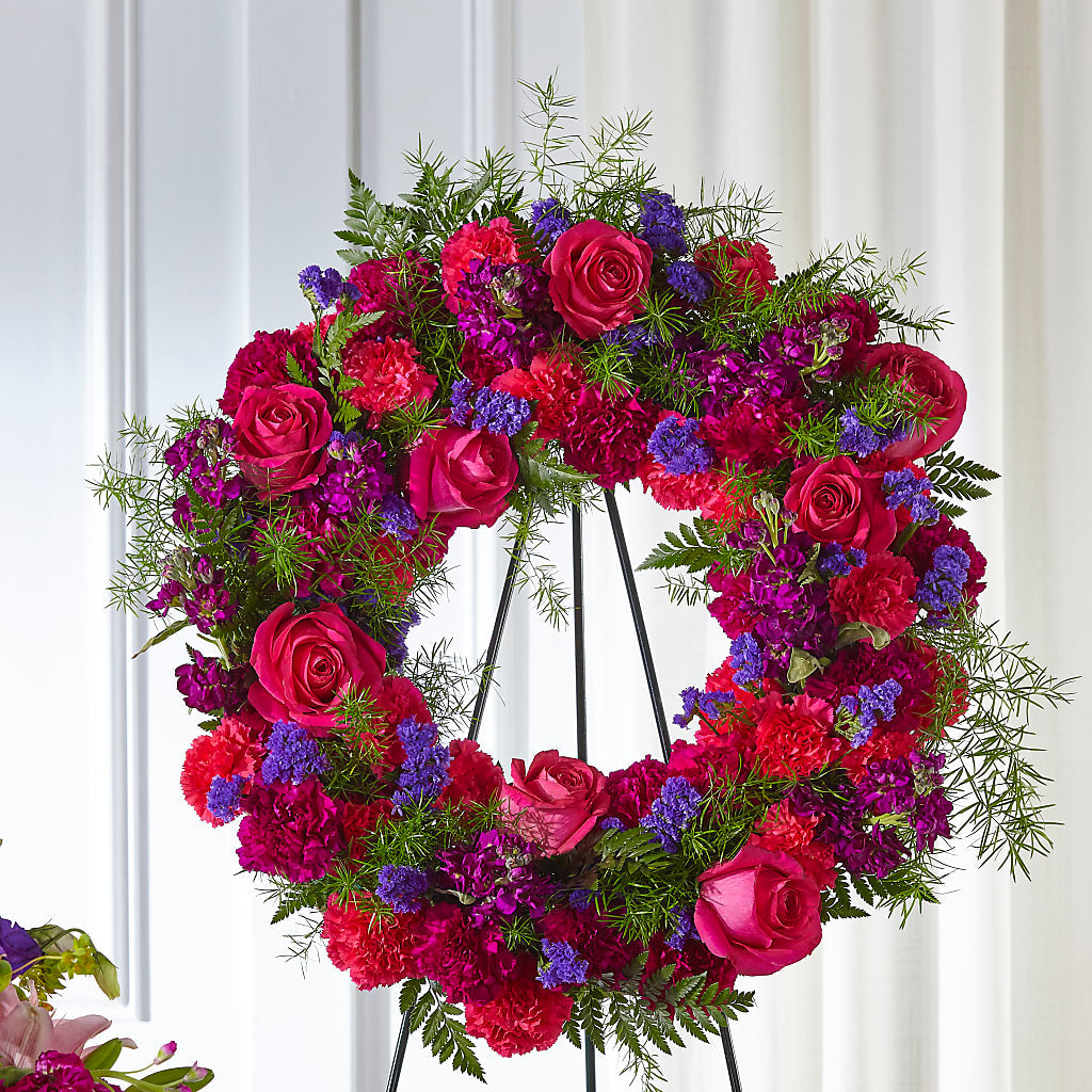 Calming Colors Wreath – Happy Events By Euna, Metuchen NJ