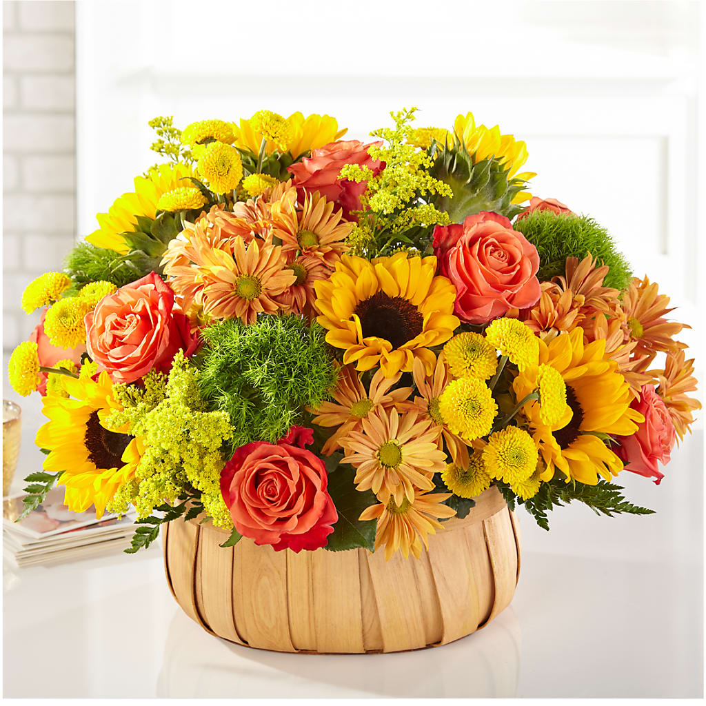 Harvest Sunflower Basket – Happy Events By Euna, Metuchen NJ
