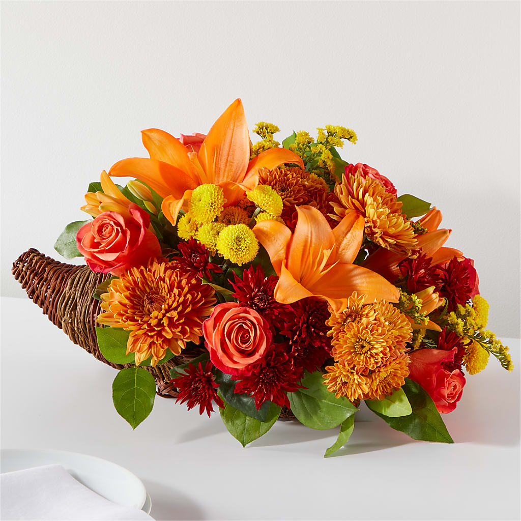 Bouquet of Blessings Cornucopia – Happy Events By Euna, Metuchen NJ