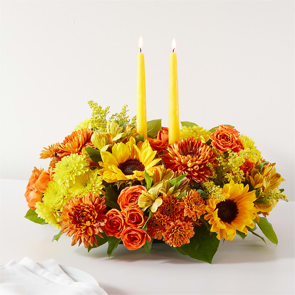 Autumn Harmony Centerpiece – Happy Events By Euna, Metuchen NJ