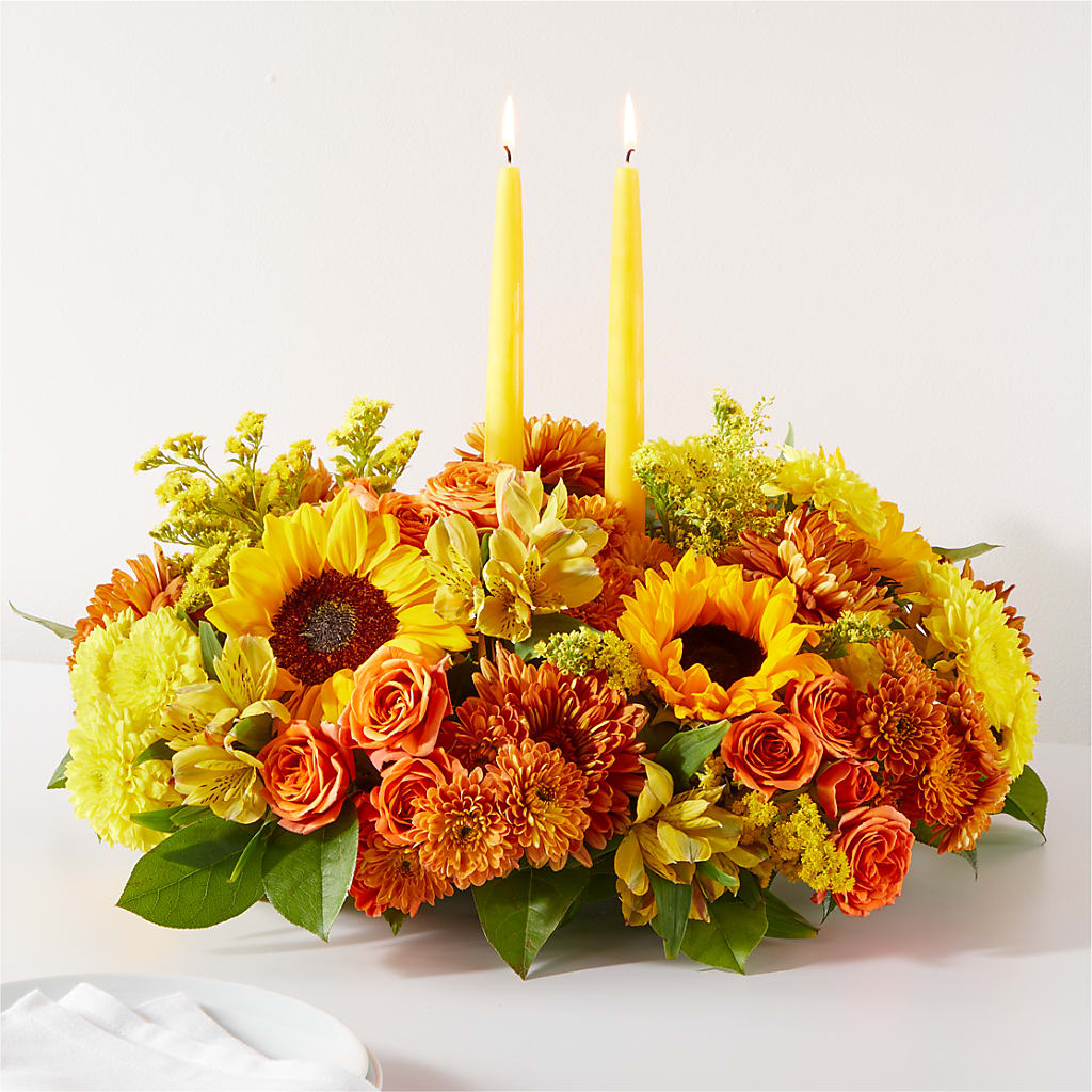 Autumn Harmony Centerpiece – Happy Events By Euna, Metuchen NJ