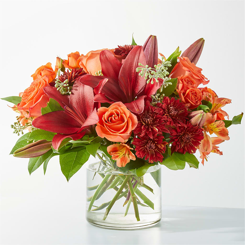 Crimson Leaves Bouquet – Happy Events By Euna, Metuchen NJ