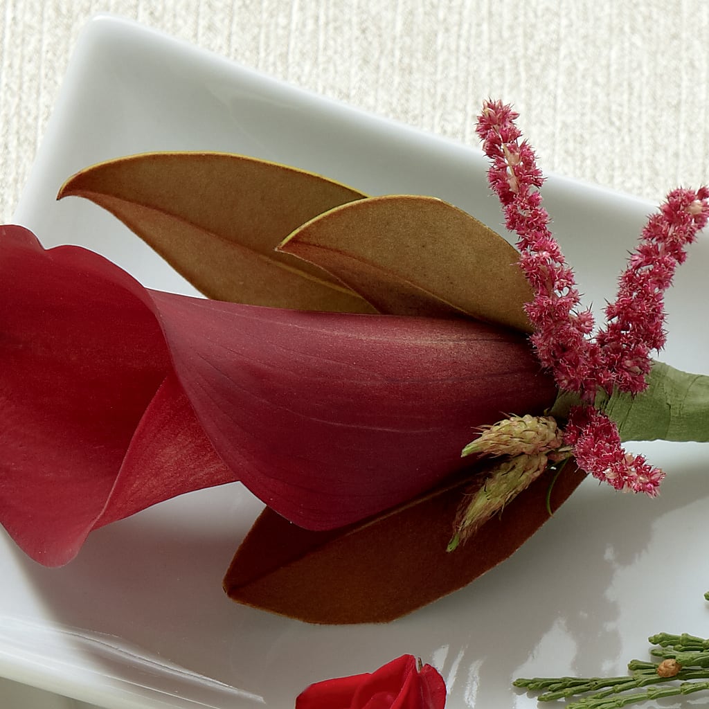 Red Calla Boutonniere – Happy Events By Euna, Metuchen NJ
