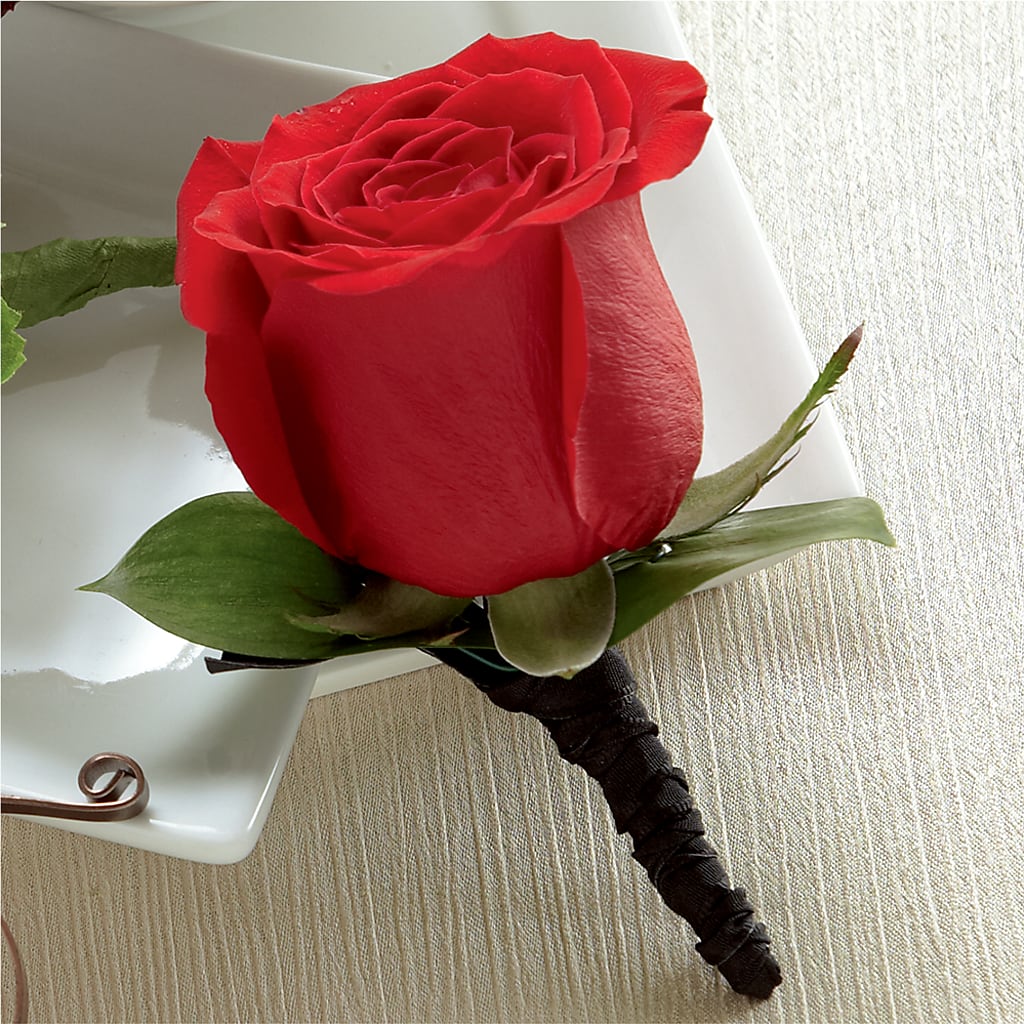 Red Rose Boutonniere – Happy Events By Euna, Metuchen NJ