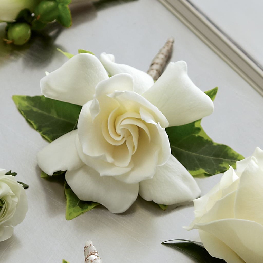 Gardenia Boutonniere – Happy Events By Euna, Metuchen NJ