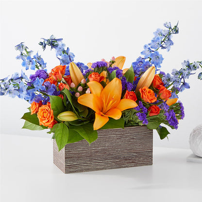 Bouquet Boîte Agrumes Éclatants