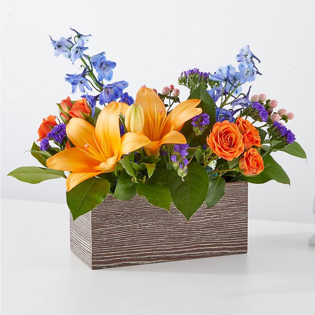 Bouquet Boîte Agrumes Éclatants