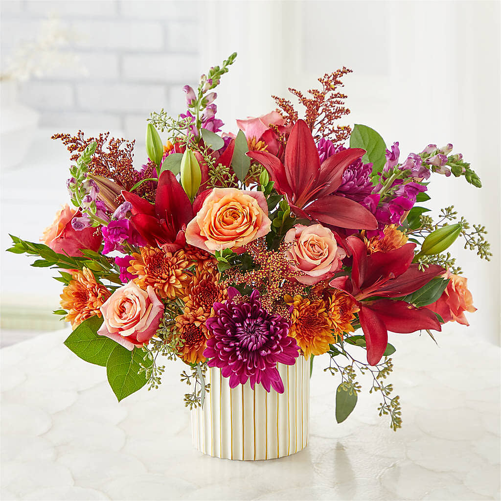 Burgundy Landscape Bouquet –  Happy Events By Euna, Metuchen NJ