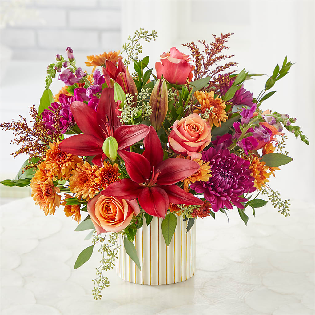 Burgundy Landscape Bouquet –  Happy Events By Euna, Metuchen NJ