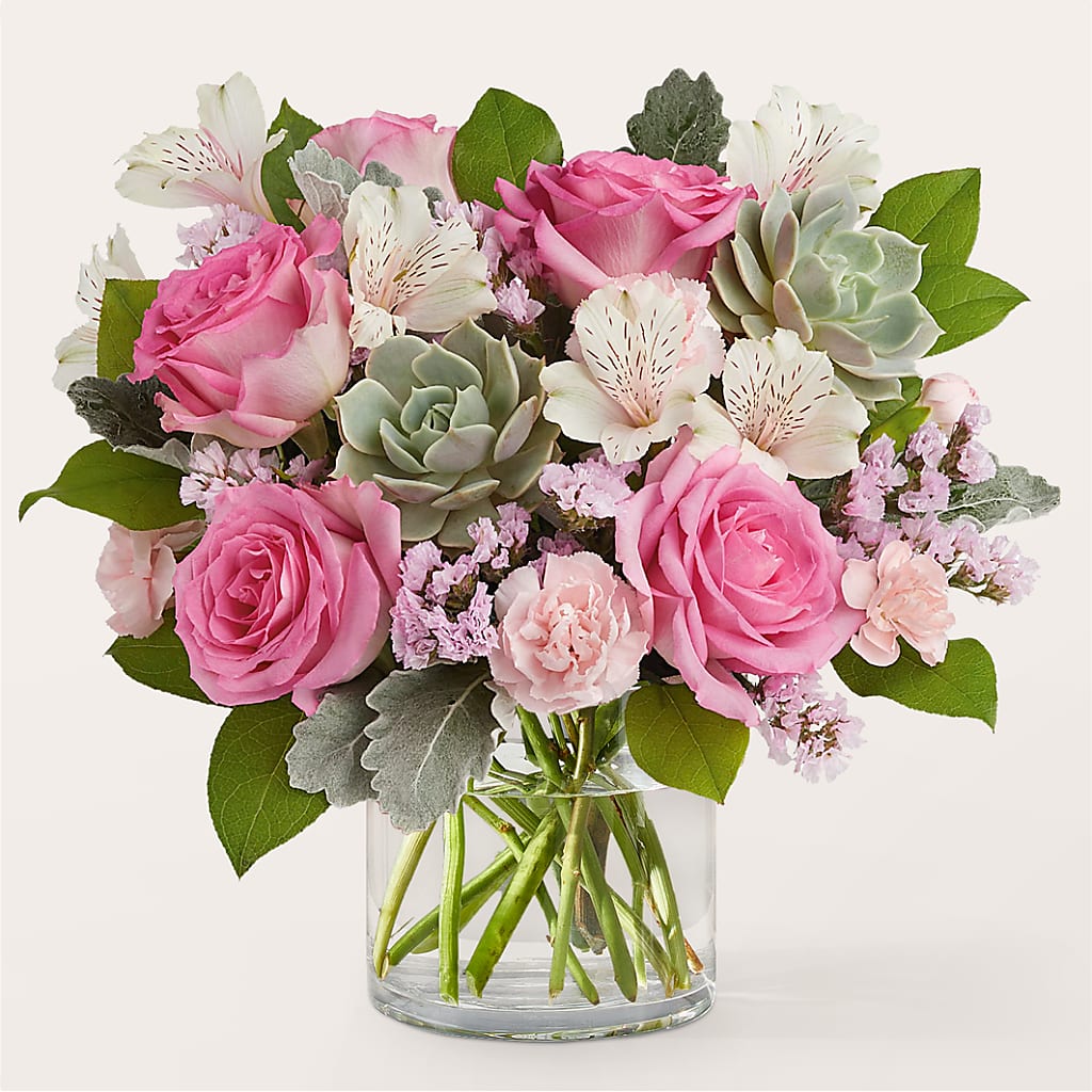 Bouquet rose poudré