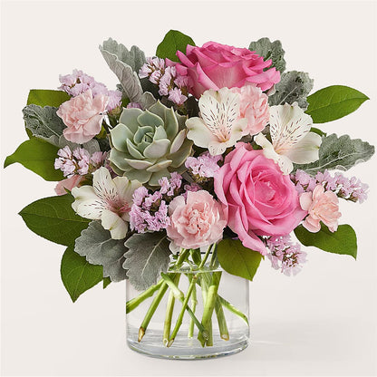 Bouquet rose poudré