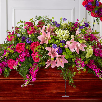 Radiant Tribute Casket Spray –  Happy Events By Euna, Metuchen NJ