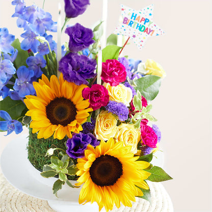 Star of the Day Floral Cake –  Happy Events By Euna, Metuchen NJ
