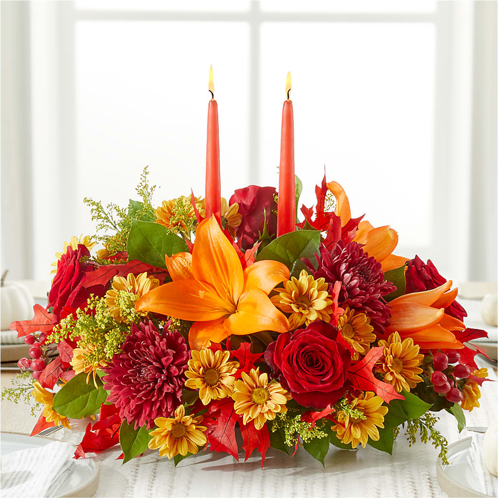 Autumn's Embrace Centerpiece –  Happy Events By Euna, Metuchen NJ