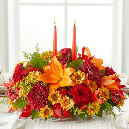Autumn's Embrace Centerpiece –  Happy Events By Euna, Metuchen NJ