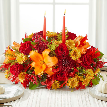 Autumn's Embrace Centerpiece –  Happy Events By Euna, Metuchen NJ