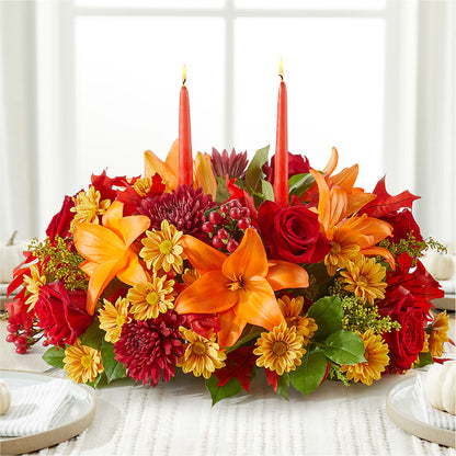 Autumn's Embrace Centerpiece –  Happy Events By Euna, Metuchen NJ